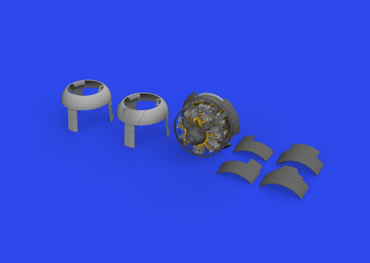 Eduard 648826 F4F-3 engine late PRINT EDUARD 1/48 – zdjęcie 3