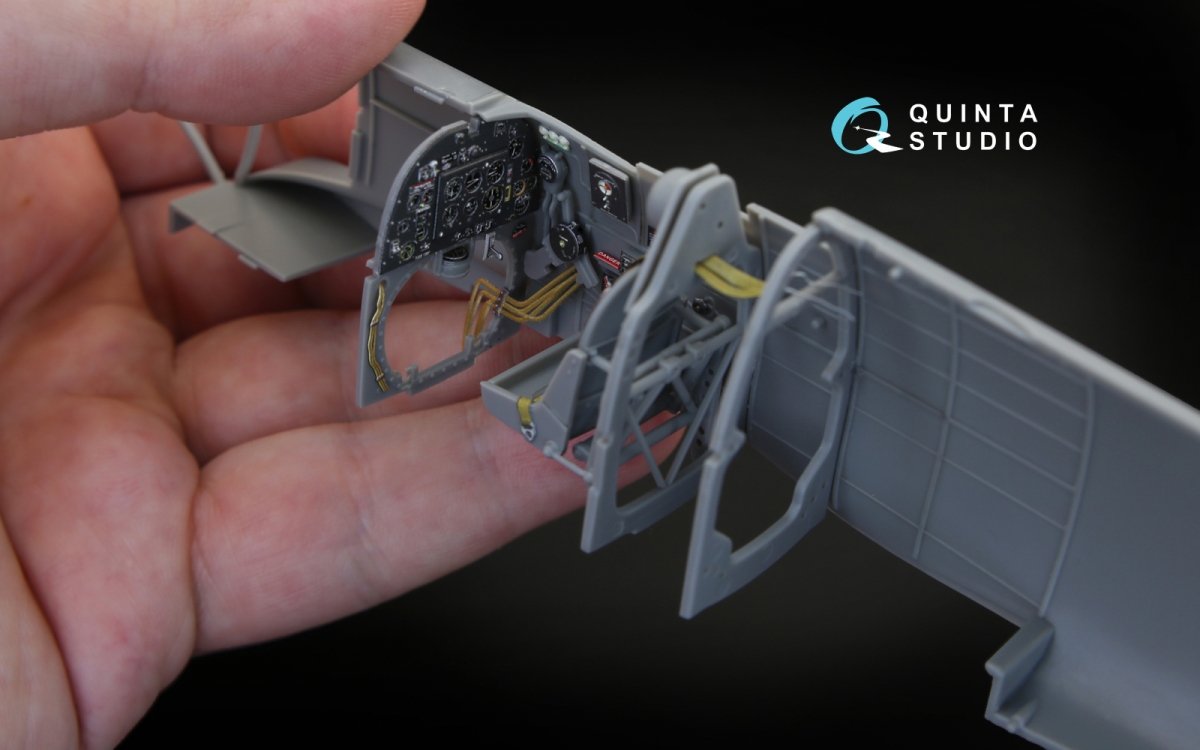 Quinta Studio QD32030 Spitfire Mk.V 3D-Printed &amp;amp; coloured Interior on decal paper (for Hobbyboss kit) 1/32 – zdjęcie 9