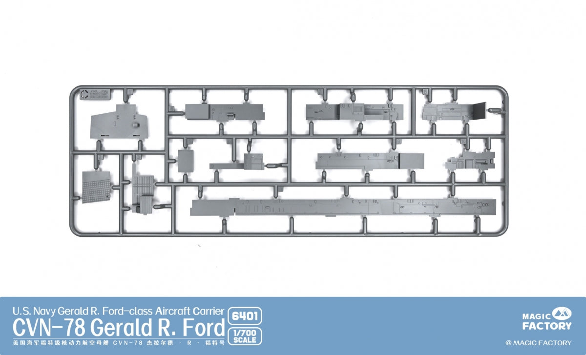 Magic Factory 6401 USS Gerald R. Ford (CVN-78) - US Navy Gerald R.Ford - class Aircraft Carrier 1/700 – zdjęcie 9