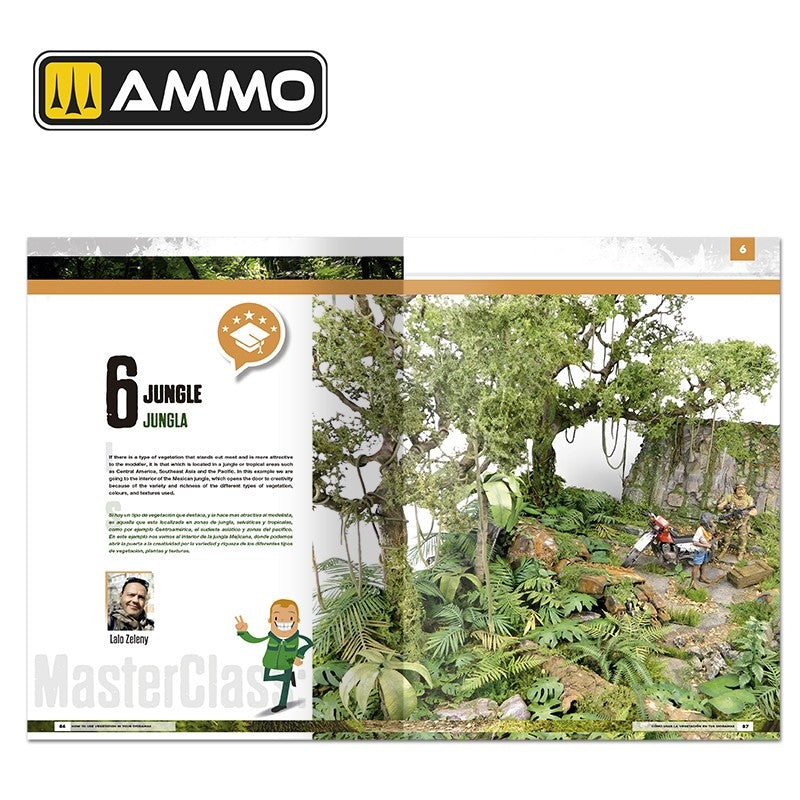 AMMO of Mig Jimenez 6254 MODELLING SCHOOL - How to use Vegetation in your Dioramas (Bilingual- English, Spanish) – zdjęcie 5