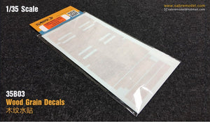 Sabre 35B03 Complete Wood Grain Decals for railcar deck (For SABRE 35A05) 1/35 – zdjęcie 2