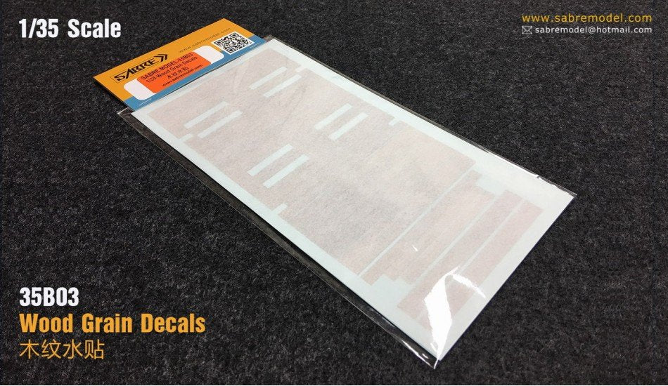Sabre 35B03 Complete Wood Grain Decals for railcar deck (For SABRE 35A05) 1/35 – zdjęcie 2