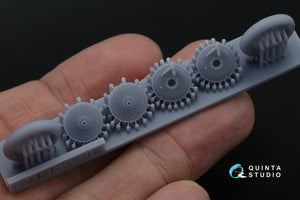 Quinta Studio QT48036 I-16 Wheels (late type) with separate hubs and weighted tires (all kits) 1/48 – image 5