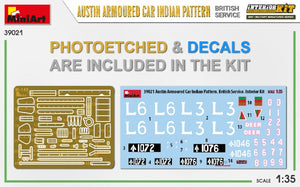 Miniart 39021 AUSTIN ARMORED CAR INDIAN PATTERN. BRITISH SERVICE. INTERIOR KIT 1/35 – image 3