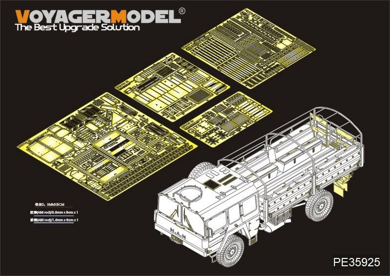 Voyager Model PE35925 Modern German LKW 5t mil gl For HOBBY BOSS 85507 1/35