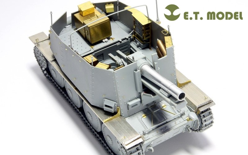 ET Model E35-005 WWII German Sd.Kfz.138/1 Ausf.H 15cm sIG33/1 “Grille” (For DRAGON 6470) (1/35) – image 2