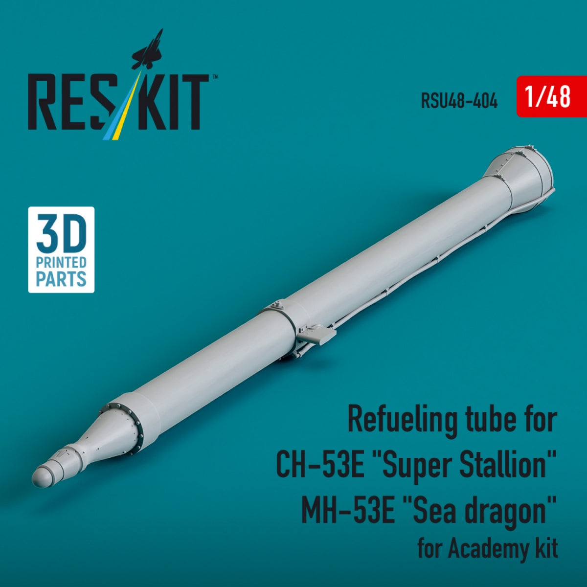 RESKIT RSU48-0404 Refueling tube for CH-53E &amp;quot;Super Stallion&amp;quot;, MH-53E &amp;quot;Sea dragon&amp;quot; for Academy kit (3D printed) 1/48