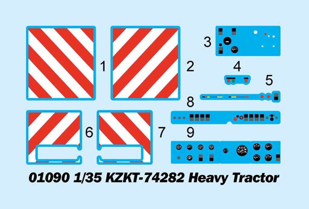 Trumpeter 01090 KZKT-74282 Heavy Tractor 1/35 – zdjęcie 4