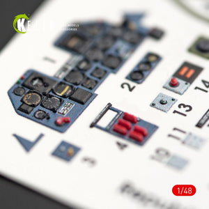 KELIK K48014 P-47M &amp;quot;THUNDERBOLT&amp;quot; INTERIOR 3D DECALS FOR TAMIYA KIT 1/48 – zdjęcie 3