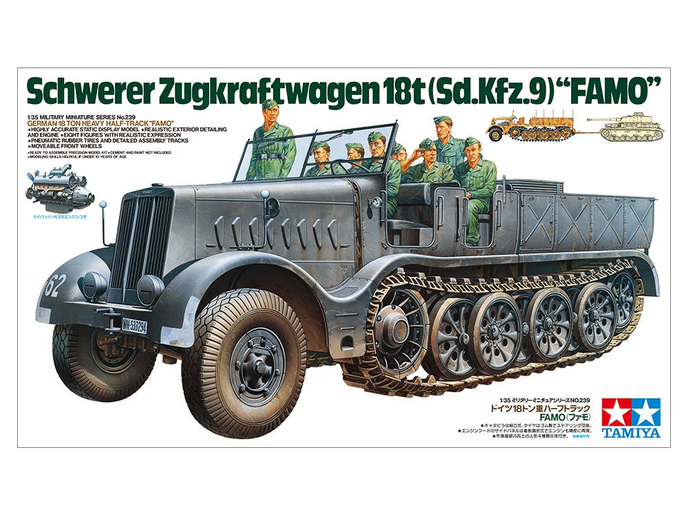 Tamiya 35239 German 18-Ton Heavy Half-Track FAMO 1/35 – image 2