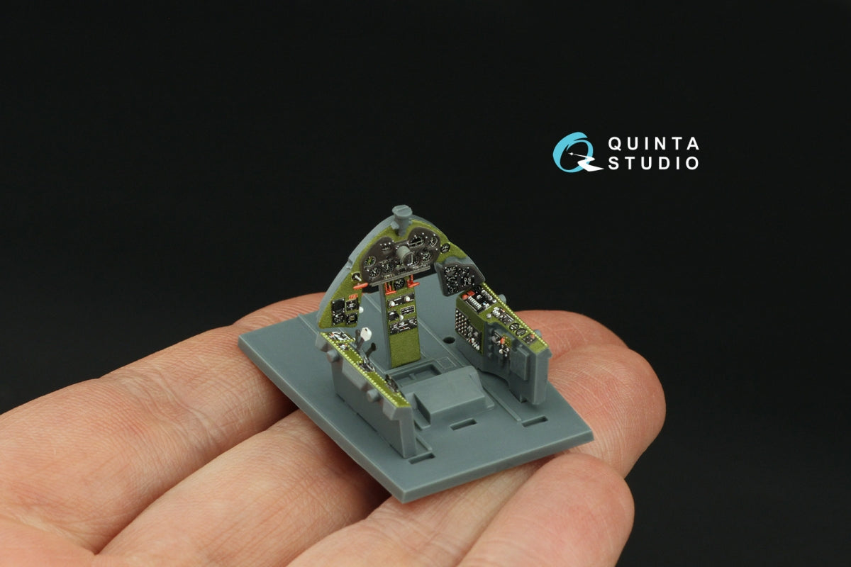 Quinta Studio QD48413 F6F-3E/N Hellcat 3D-Printed &amp;amp; colored Interior on decal paper (Eduard) 1/48 – image 8