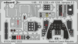 Eduard BIG49328 Vampire F.3 AIR 1/48 – zdjęcie 3