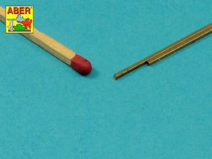 Aber KR-10 Kwadratowe pręty mosiężne 1,0mm długość 245mm x 2 szt. / Brass square rods 1,0mm length 245mm x2 pcs. – zdjęcie 2