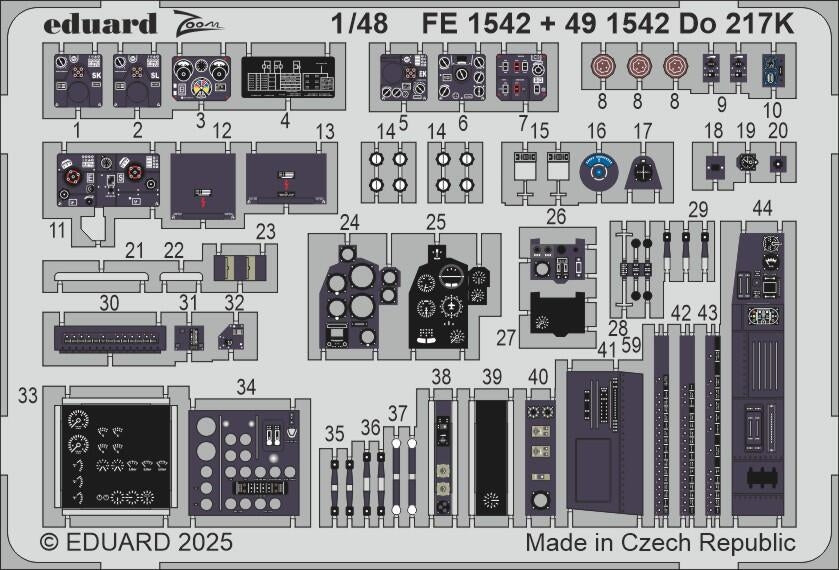 Eduard FE1542 Do 217K ICM 1/48