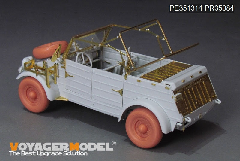 Voyager Model PE351314 WWII German Kubelwagen Type 82 Africa Troop Version Upgrade Set For MENG VS-015 1/35 – immagine 10