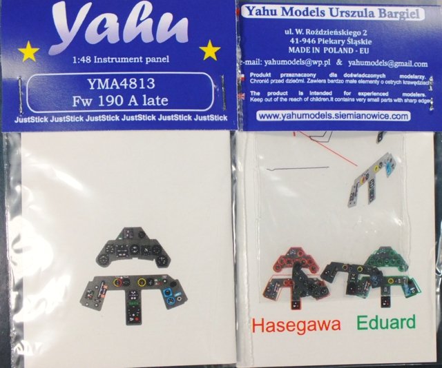 Yahu YMA4813 Fw 190 A late [A8 - A9] (Eduard / Hasegawa) 1/48
