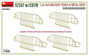 MiniArt 35383 G7107 w/CREW 1.5t 4X4 CARGO TRUCK w/METAL BODY 1/35 – image 12