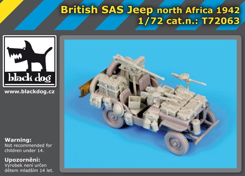 Black Dog T72063 British SAS jeep North Africa 1942 for Dragon 1/72 – zdjęcie 2