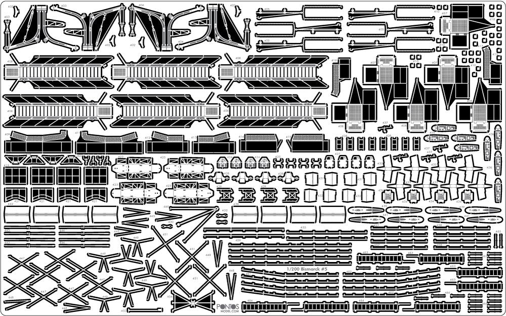 Pontos 27001F1 BISMARCK 1941 Detail Up Set Advanced 1/200 – zdjęcie 13