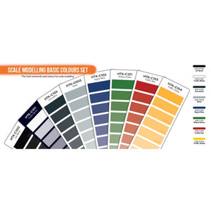 Hataka HTK-CS100 Scale Modelling Basic Colours set (8x17ml) – zdjęcie 3