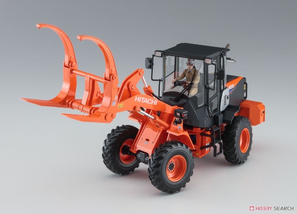 Hasegawa 66105 Hitachi Wheel Loader ZW100-6 Log Grapple Working Machine 1/35 – immagine 3