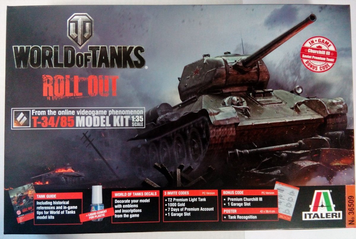 Italeri 36509 World of Tanks -T-34/85 – zdjęcie 2