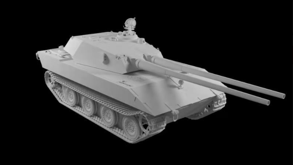 Modelcollect UA-35028 First of War, German E100 super havy tank,Ausf.G. 105mm twin guns 1/35 – zdjęcie 3
