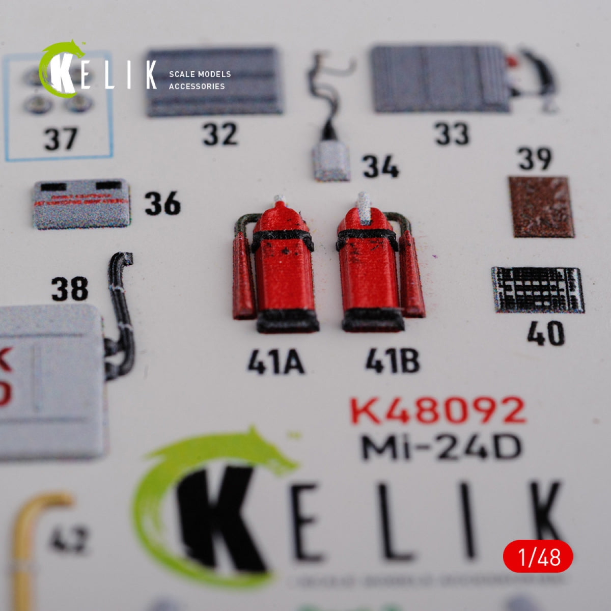KELIK K48092 Mi-24D (Hind-D) interior 3D decals for Trumpeter kit 1/48 – zdjęcie 8