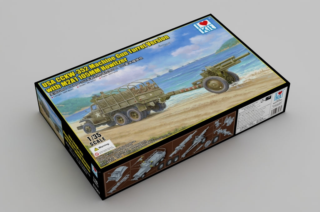 I Love Kit 63567 CCKW-352 with M2A1 105MM Howitzer - Machine Gun Turret Version 1/35 – zdjęcie 2
