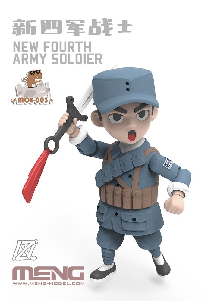 Meng Model MOE-003 New Fourth Army Soldier 100mm – zdjęcie 6