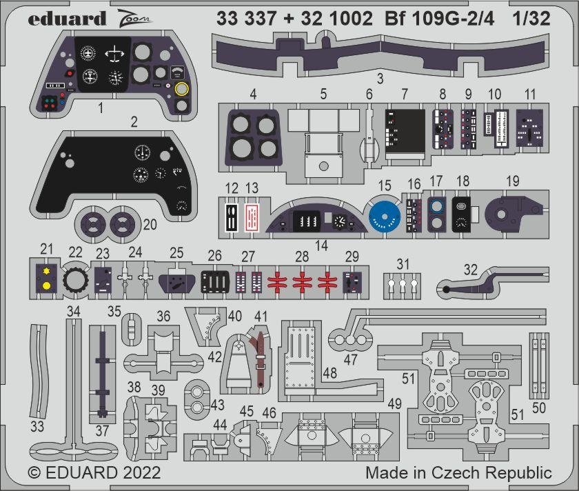 Eduard BIG33148 Bf 109G-2/4 REVELL 1/32 – zdjęcie 3