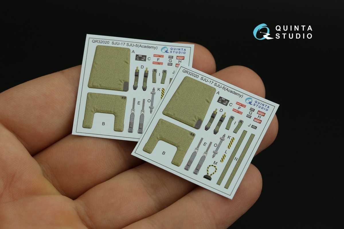 Quinta Studio QD32131 F/A-18D Early 3D-Printed &amp;amp; coloured Interior on decal paper (Academy) 1/32 – zdjęcie 2