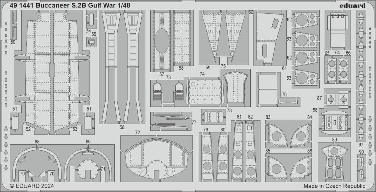 Eduard BIG49415 Buccaneer S.2B Gulf War AIRFIX 1/48 – zdjęcie 3
