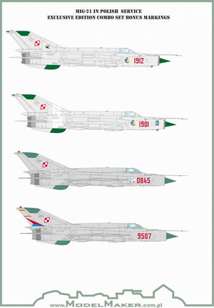 ModelMaker Decals CS48001 MiG-21 in Polish service exclusive edition COMBO SET 1/48 – zdjęcie 2