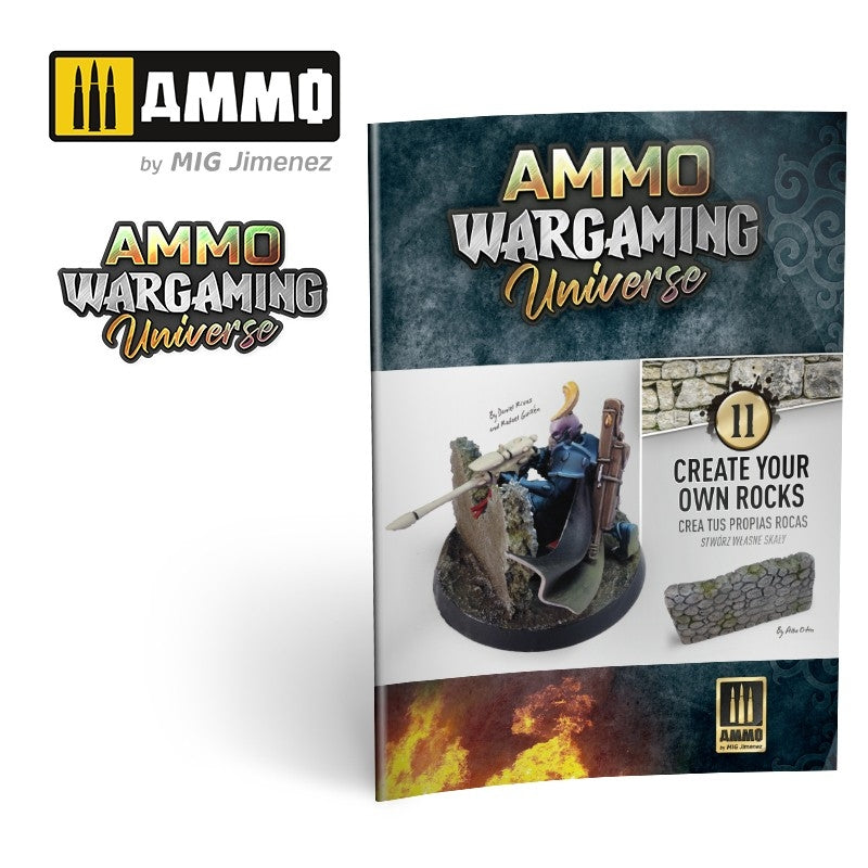 Ammo of Mig 6930 AMMO WARGAMING UNIVERSE Book 11 – Create your own Rocks (English, Castellano, Polish)