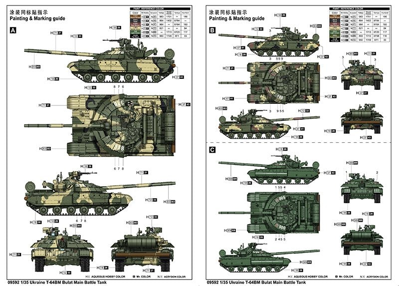 Trumpeter 09592 Ukraine T-64BM Bulat 1/35 – zdjęcie 4