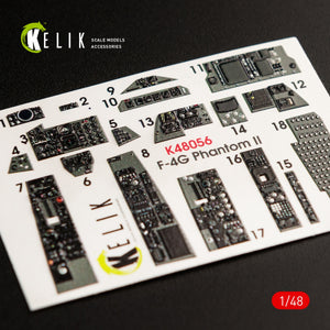 KELIK K48056 F-4G INTERIOR 3D DECALS FOR MENG KIT 1/48 – image 2