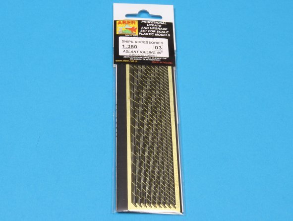 Aber 350-03 Ships aslant railing at 45 degree 1/350 – image 4