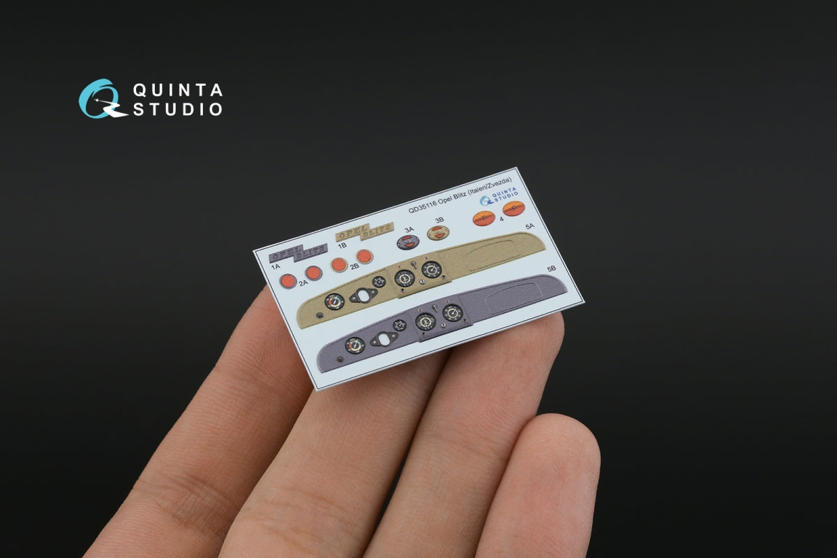 Quinta Studio QD35116 Opel Blitz 3D-Printed &amp;amp; colored Interior on decal paper (Italeri/Zvezda) 1/35 – image 3