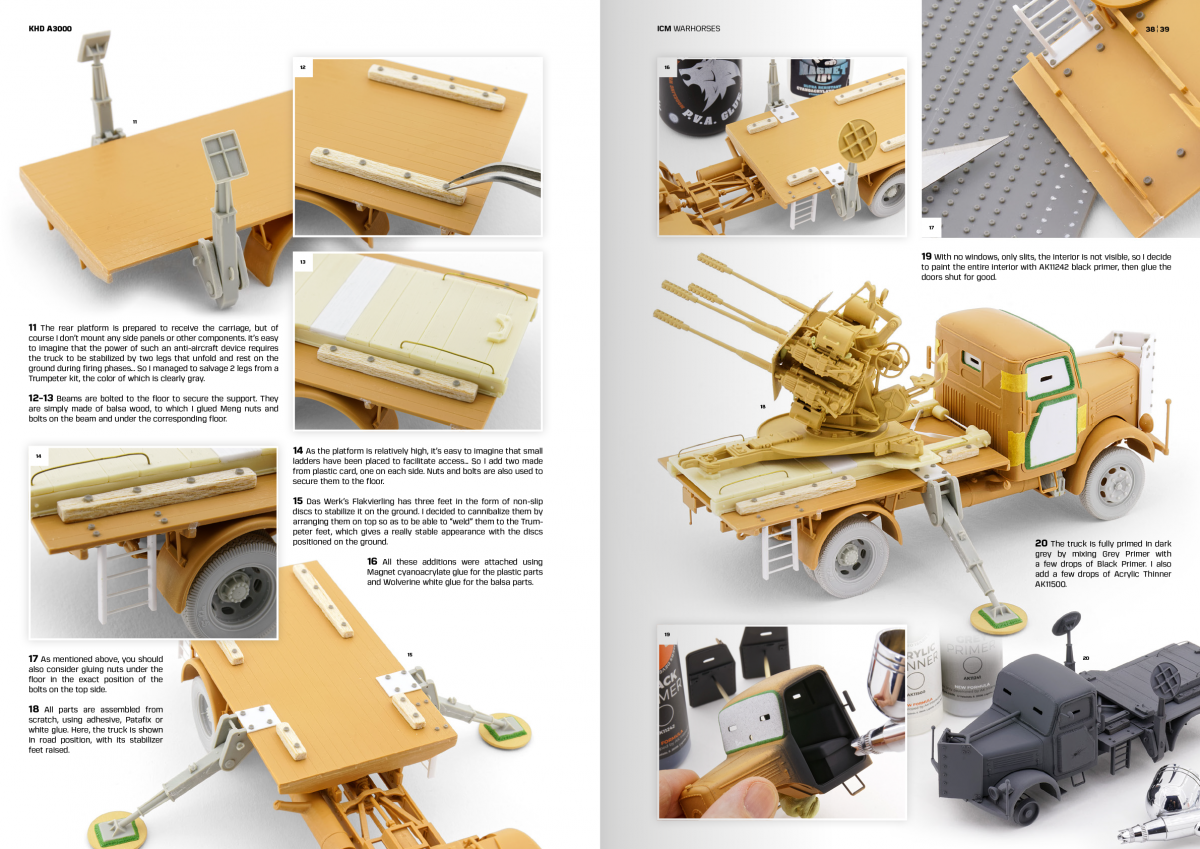 AK Interactive AK130011 ICM – HOW TO PAINT &amp;amp; WEATHER WW2 TRUCKS WARHORSES - English – zdjęcie 2