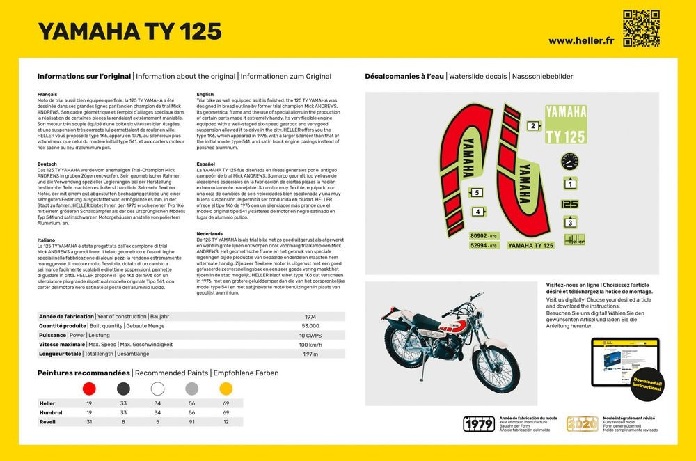 Heller 80902 Yamaha TY 125 1/8 – zdjęcie 3