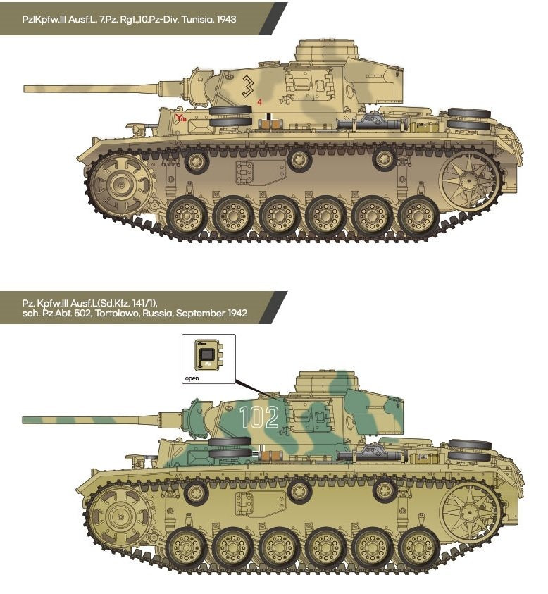 Academy 13545 German Panzer III Ausf L “Battle of Kursk” 1/35 – zdjęcie 2