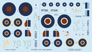 Exito ED48003 DECALS Sexy Spitfires - Supermarine Spitfire LF Mk Vb - VIII - IXe 1/48 – zdjęcie 2