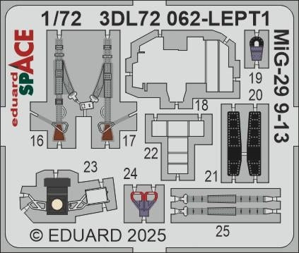 Eduard 3DL72062 MiG-29 9-13 SPACE GREAT WALL HOBBY 1/72 – zdjęcie 4
