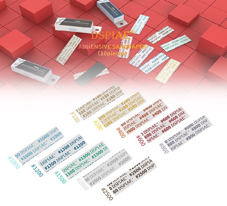 DSPIAE MSP-2500 #2500 DIE-CUTTING ADHESIVE SANDPAPER / PAPIER ŚCIERNY SAMOPRZYLEPNY – immagine 6
