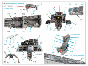 Quinta Studio QD+48387 F-4E early with slatted wing 3D-Printed &amp;amp; colored Interior on decal paper (Meng) (with 3D-printed resin parts) 1/48 – image 2