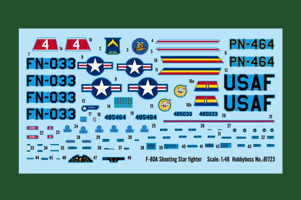 Hobby Boss 81723 F-80A Shooting Star fighter 1/48 – zdjęcie 4