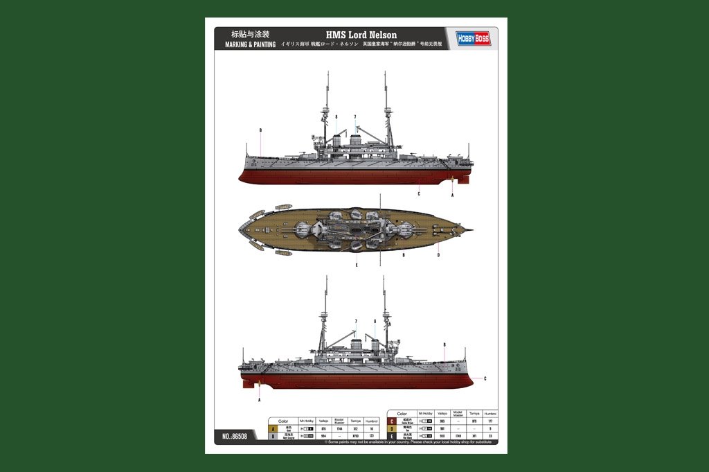 Hobby Boss 86508 HMS Lord Nelson 1/350 – zdjęcie 2