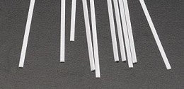 Plastruct 90723 ROD 0.5mm x 1.5mm - 250mm (Styrene White) / 10 pcs.