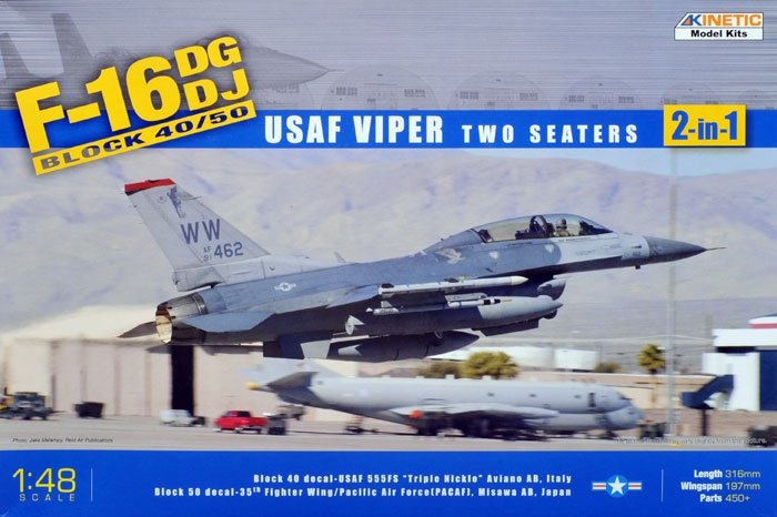Kinetic K48005 F-16D Block 50 - USAF Viper 2 seats 1/48